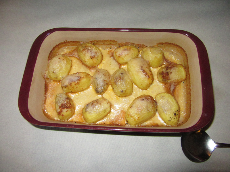 Schnitzelpfanne Parmesan Kartoffeln Ofenhexen Pampered Chef® fertig